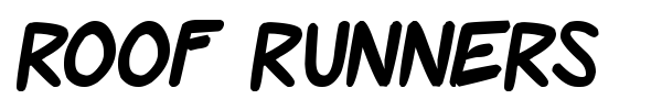 Roof Runners font preview